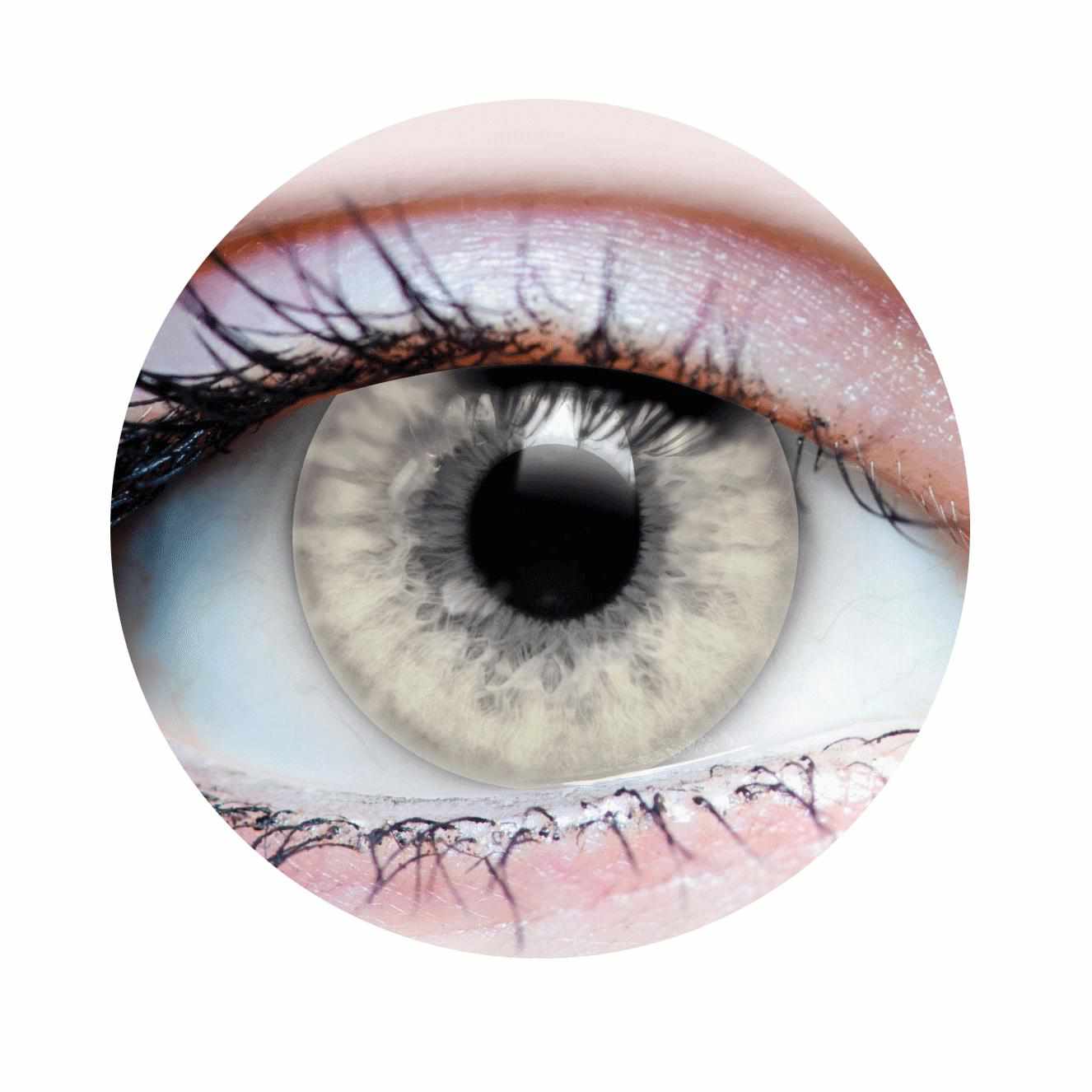 White colored contact lenses, coloured contact lenses, color contacts, circle lens.