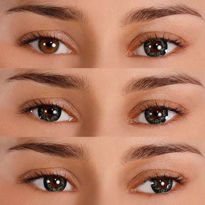 Mesmerize Emerald Natural Contacts 3eyes Mockup