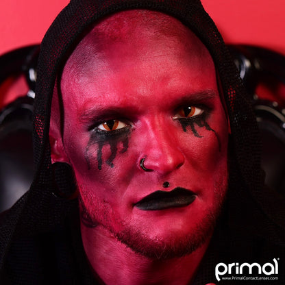 Diablo Demon Contact Lenses Model Portrait