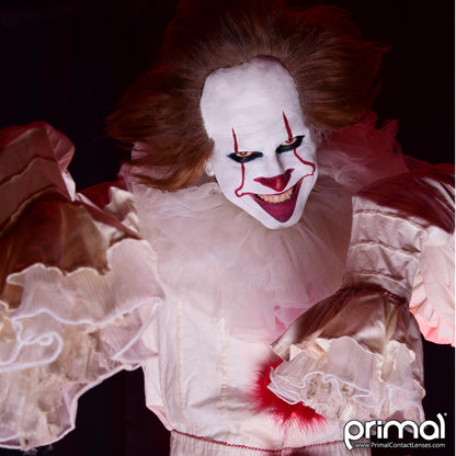 Pennywise IT Contact Lenses Model Portrait Zoomed