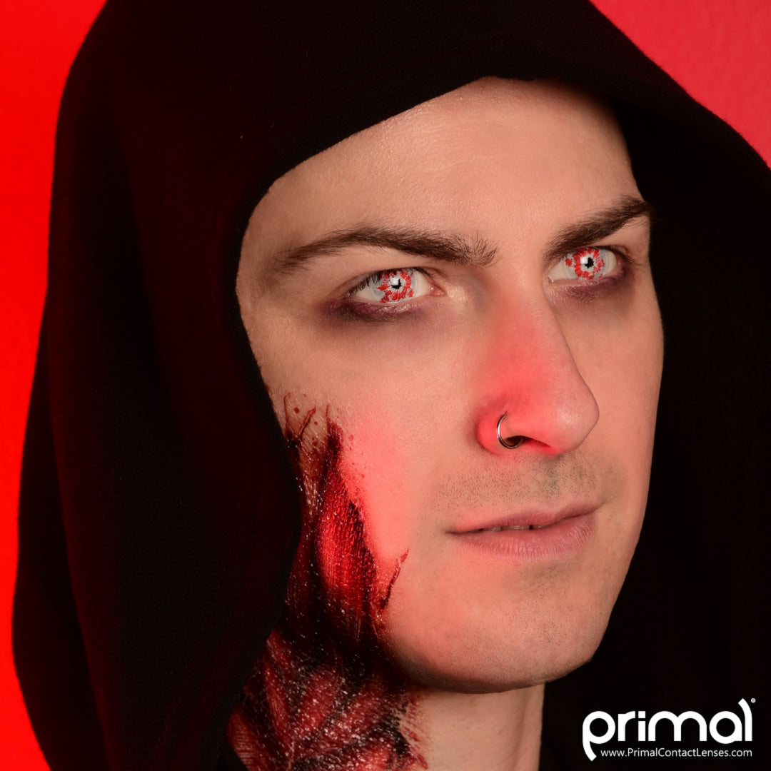 Shatter Eye Contact Lenses Model Portrait Closeup