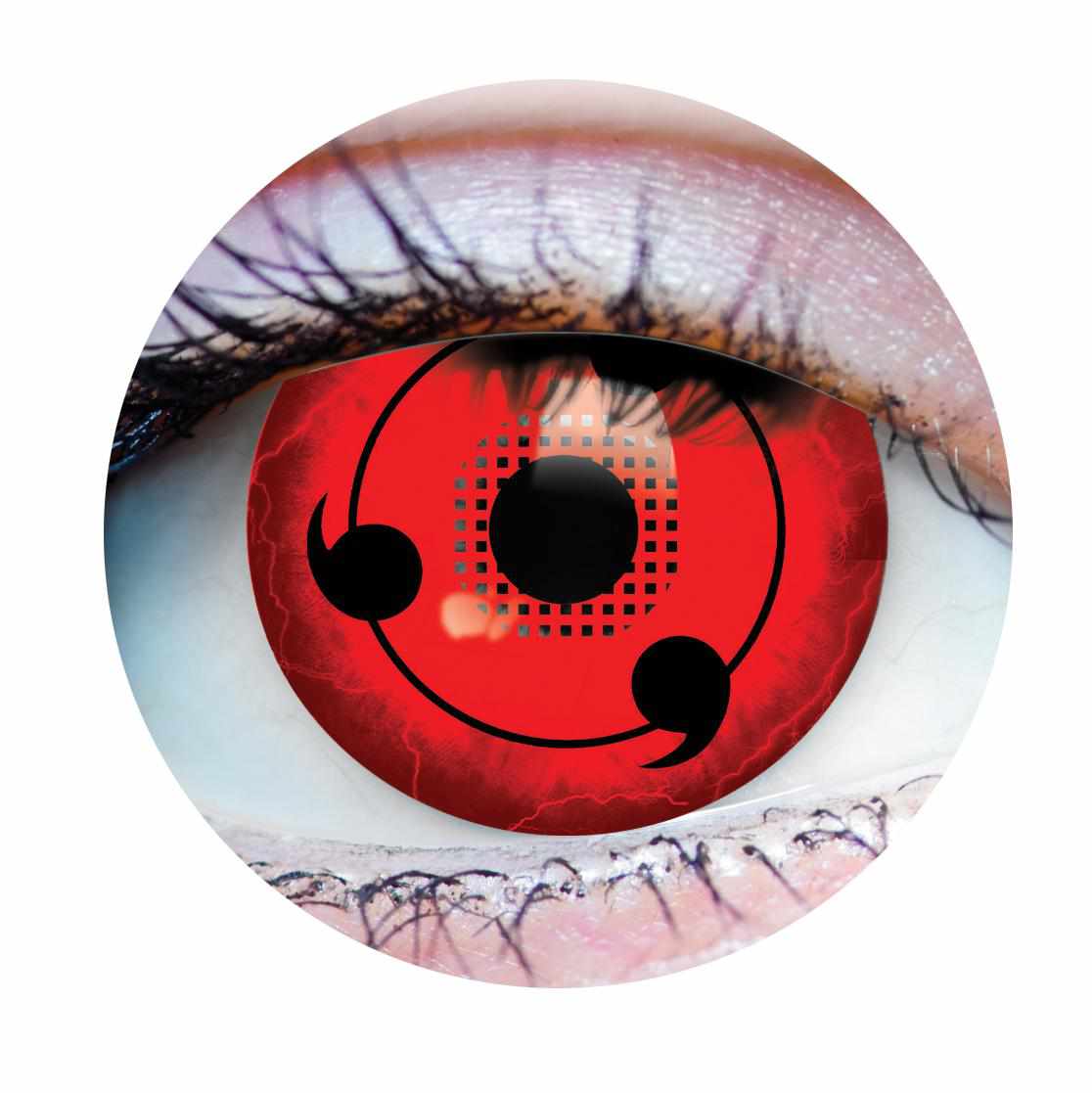 Red Colored contact lenses, Halloween Cosplay, color contacts, krazy lens, fancy lens, circle lens.