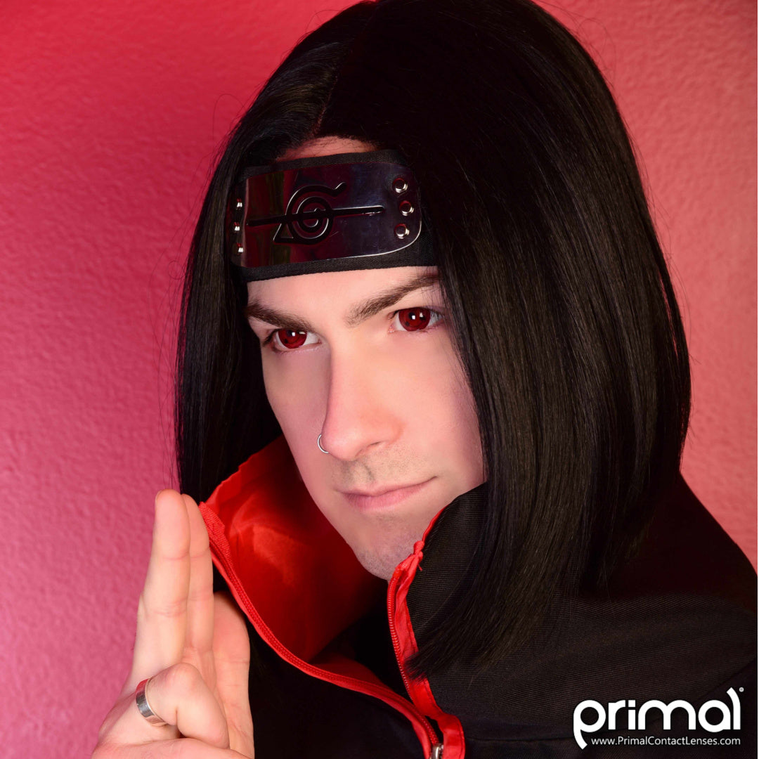 Sharingan Contact Lenses Model Portrait