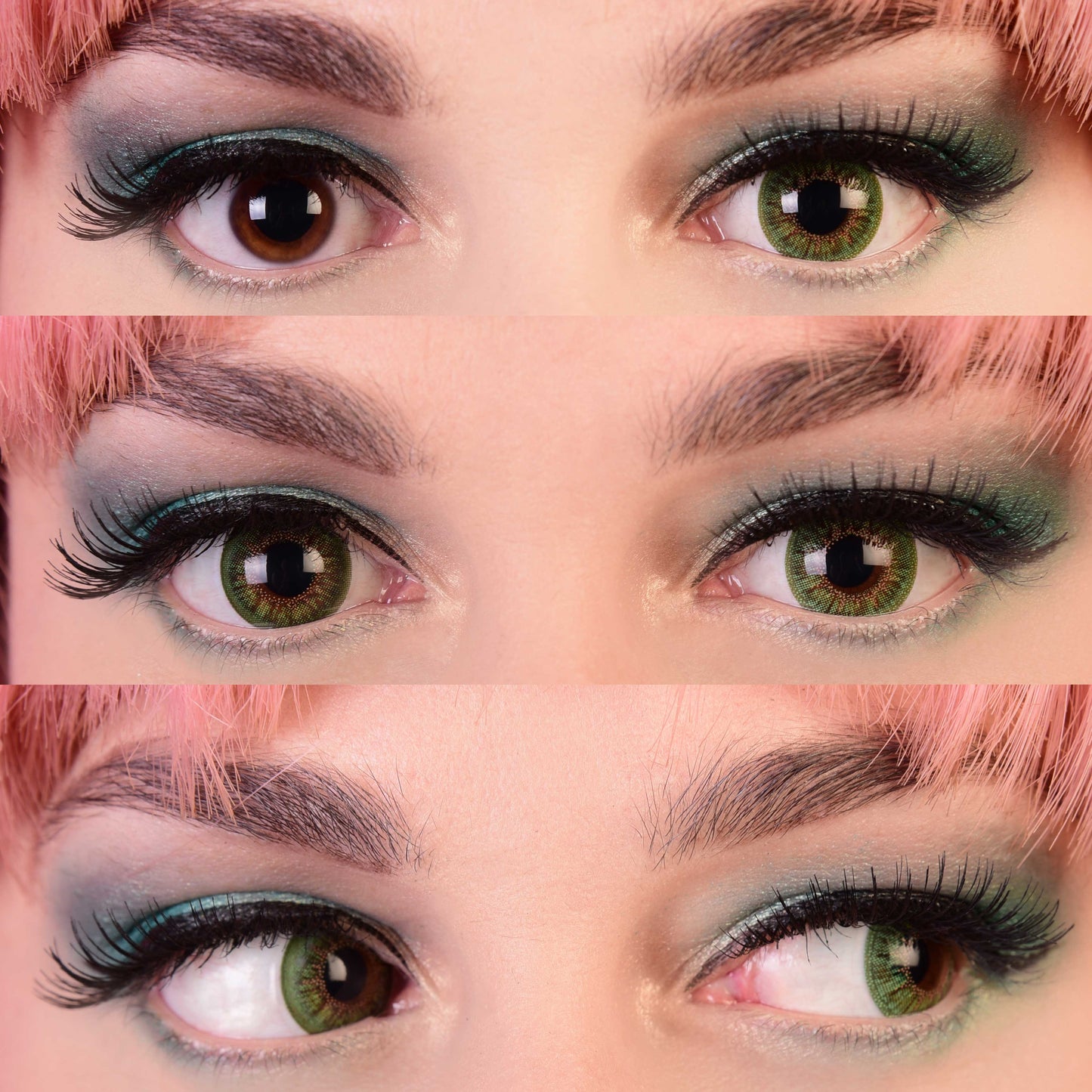 Aurora Jade Contacts 3 eyes Mockup Closeup