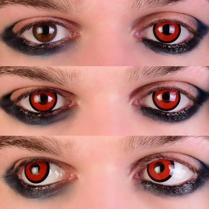 Red Blood Colored Contacts 3eyes Mockup