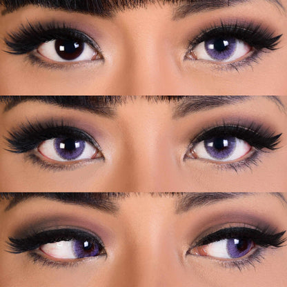 Purple colored contact lenses, coloured contact lenses, circle lens, color contacts