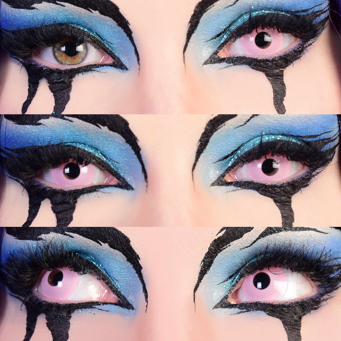 Pink Cotton Candy Contact Lenses  3eyes Mockup