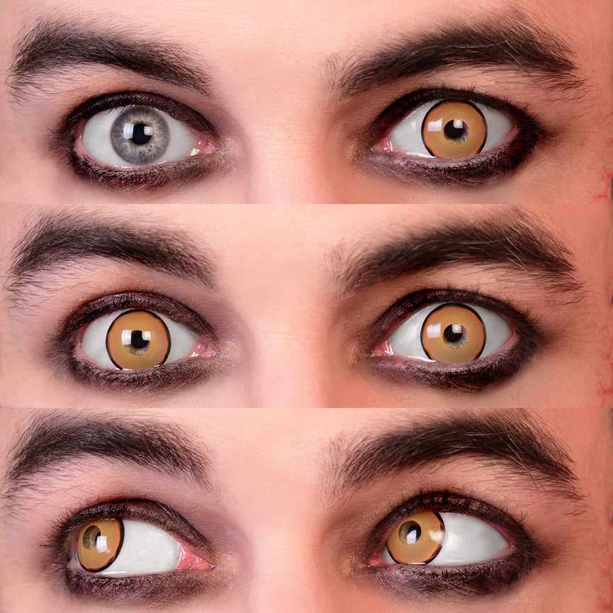 Villain Yellow Colored Contacts 3eyes Mockup