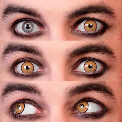 Villain Yellow Colored Contacts 3eyes Mockup