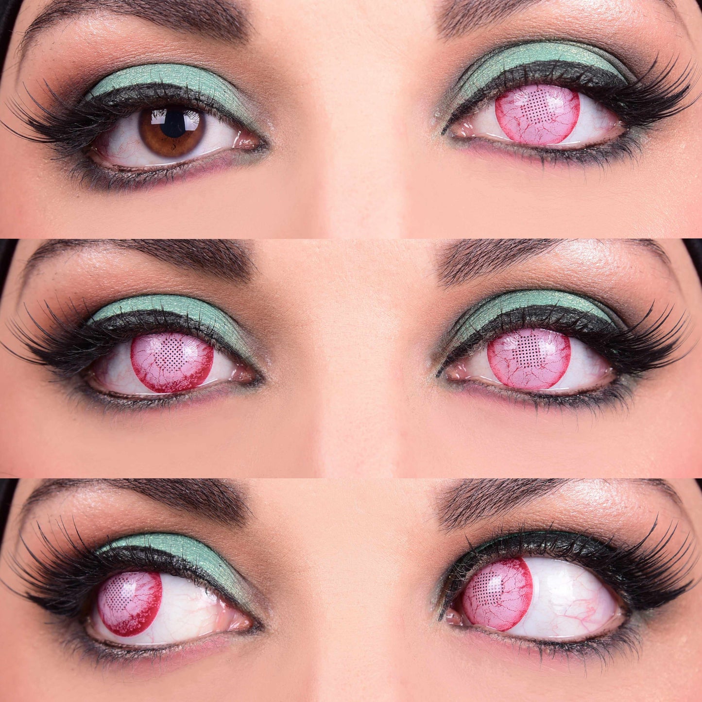 Pink Colored contact lenses, Halloween Cosplay, color contacts, krazy lens, fancy lens, circle lens.