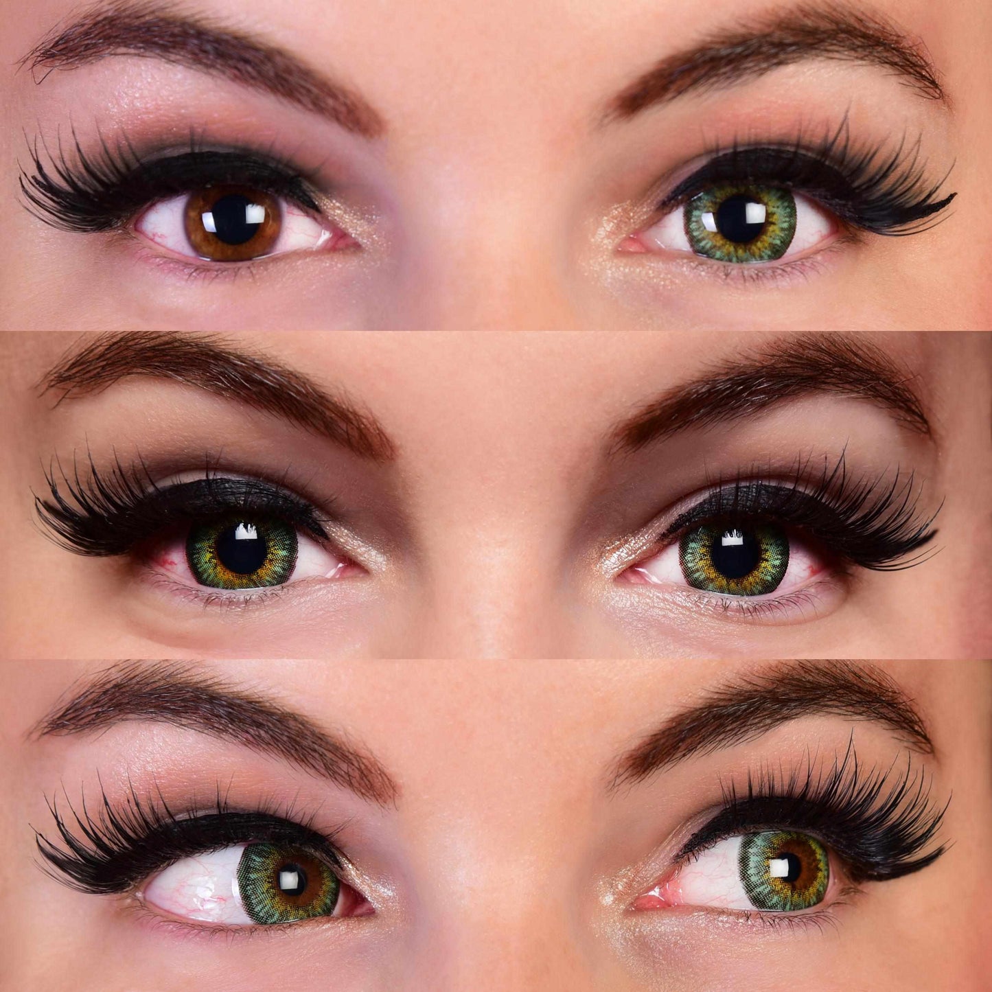 Green colored contact lenses, coloured contact lenses, color contacts, circle lens.