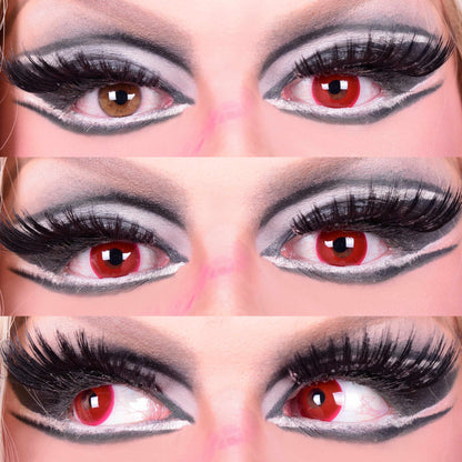 PRIMAL ® Evil Eyes - Red Colored Contact lenses