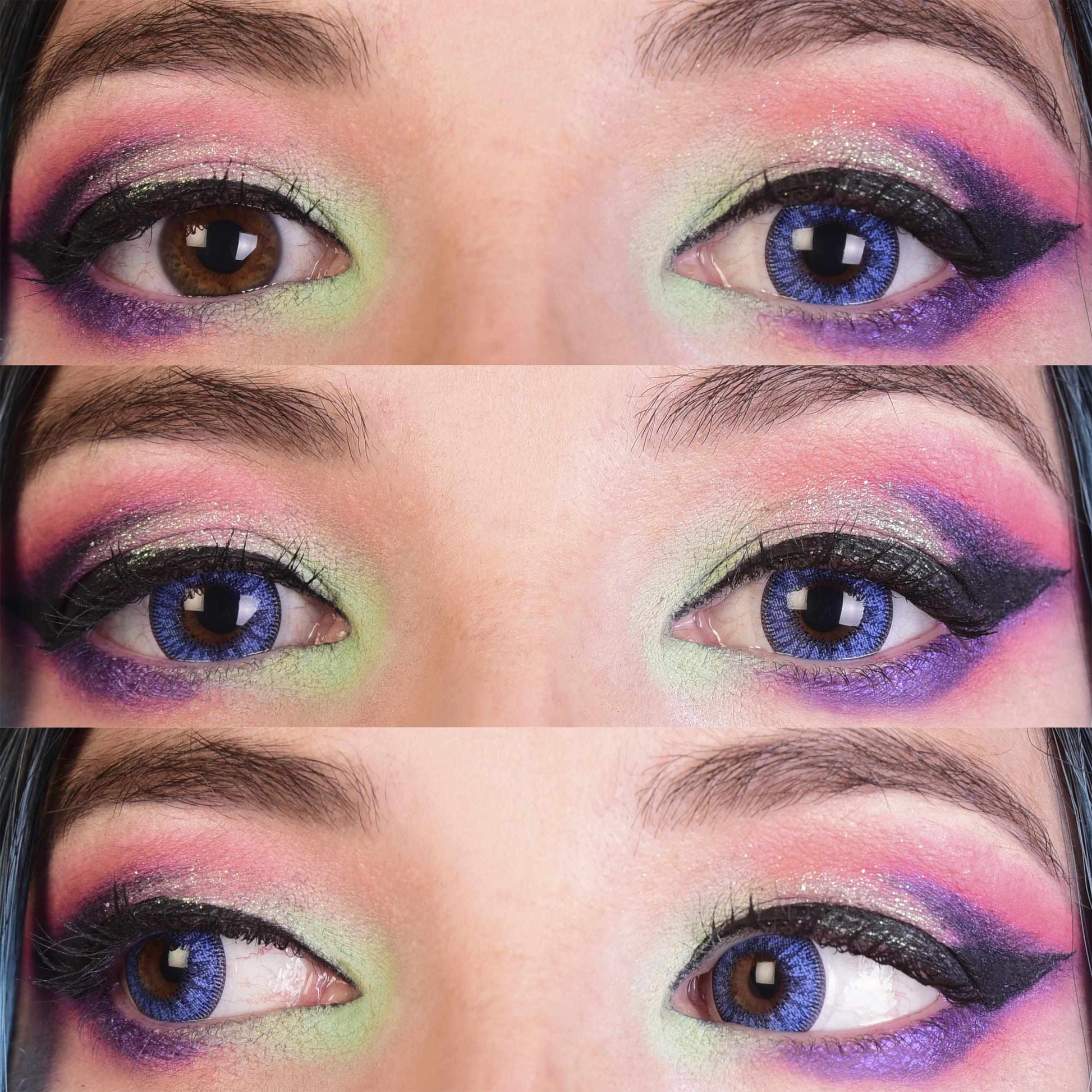 Moonlight Azure Contact Lenses 3 Eyes Mockup v2