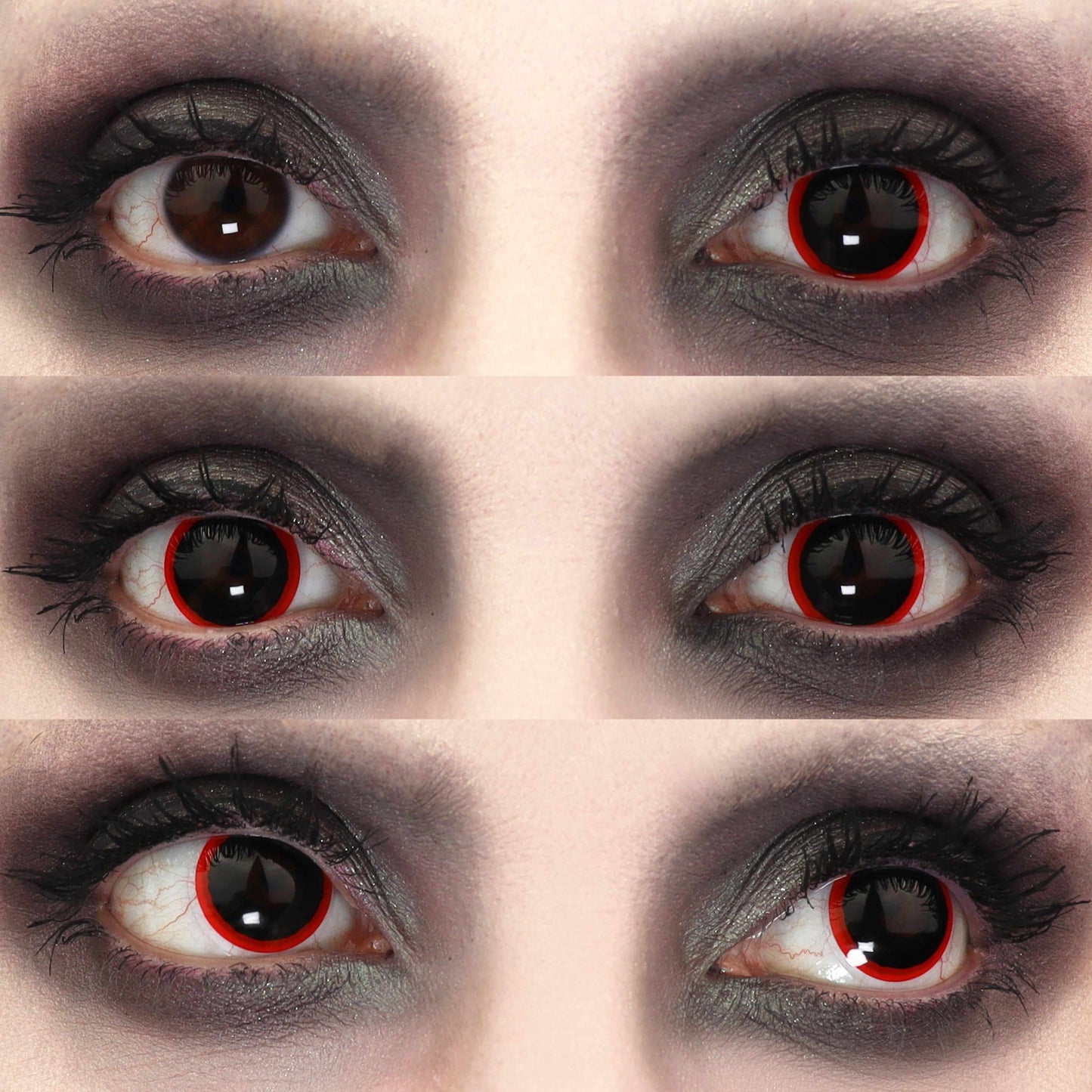PRIMAL® Rx Hellraiser I - Red & Black Prescription Colored contact Lenses