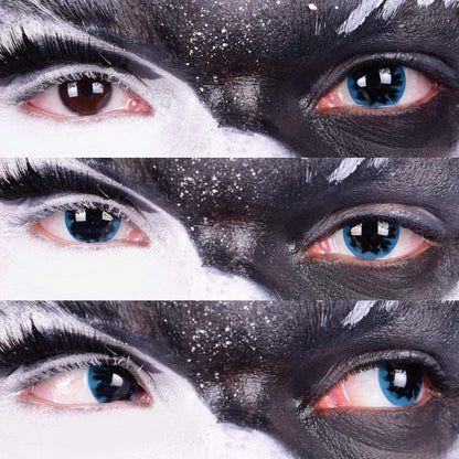 PRIMAL ® Loki - Black & Blue Colored Contact lenses