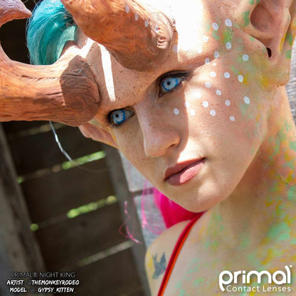 Night King Colored Contacts Halloween Model Photo