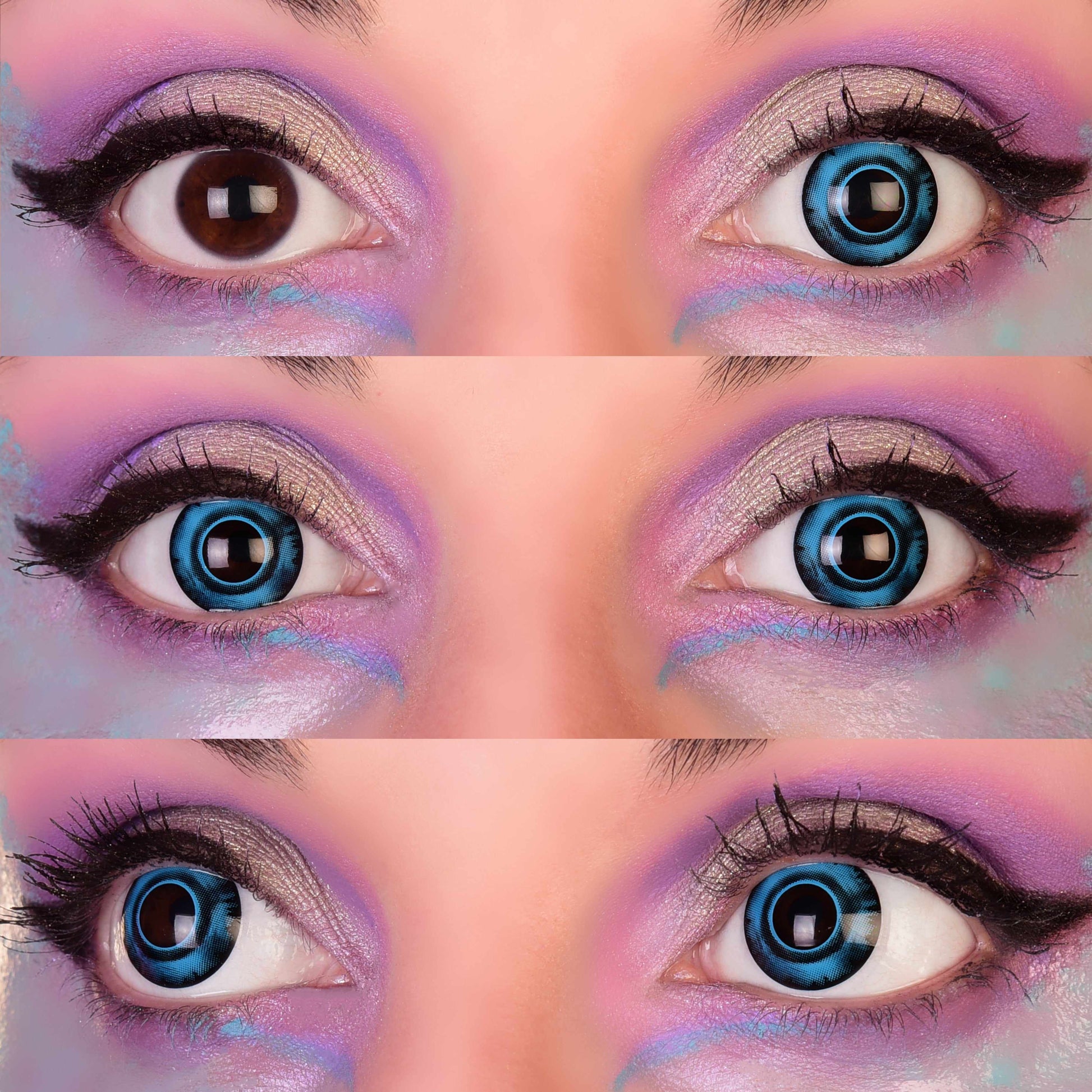 Piranha Blue Colored Contacts 3eyes Mockup