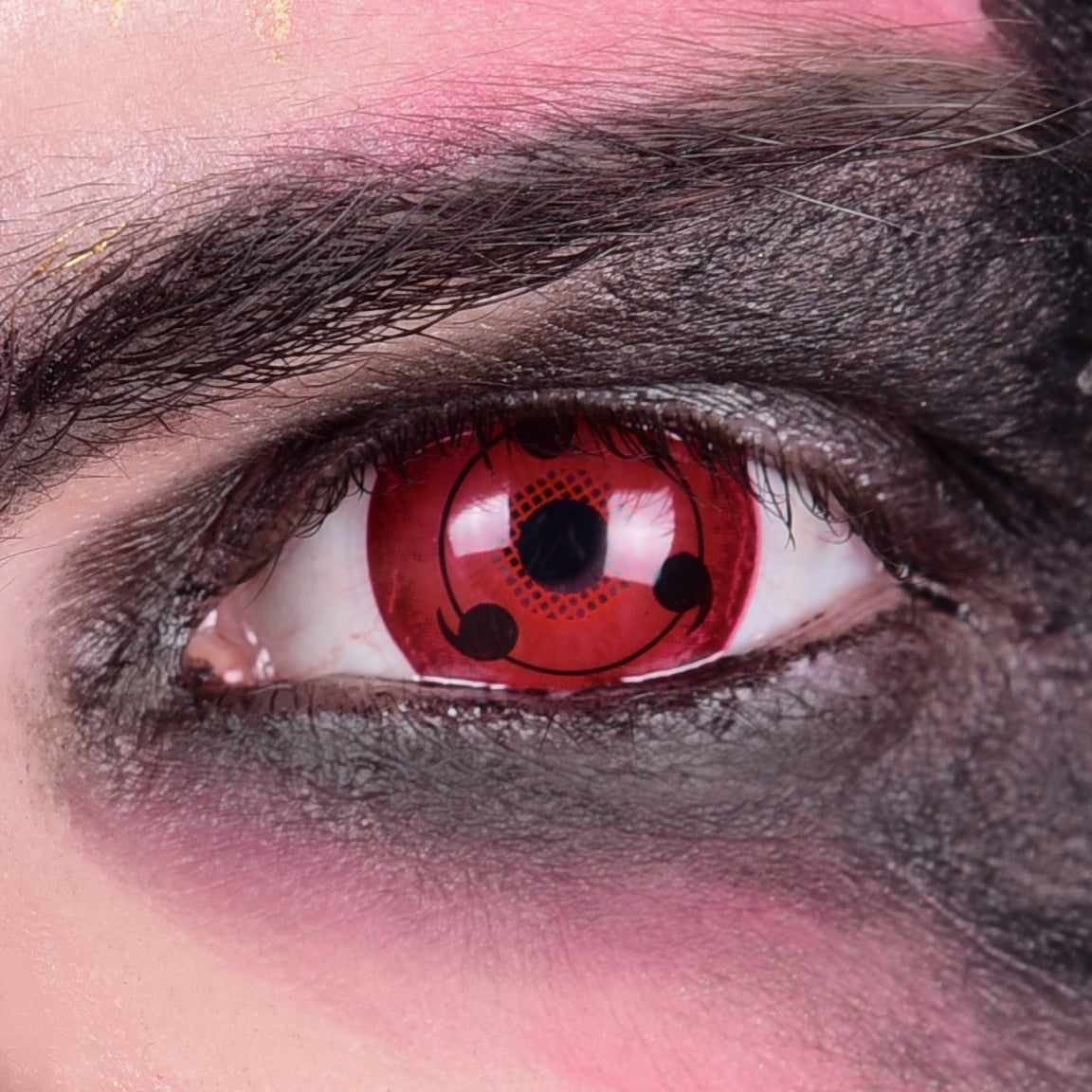 Sharingan Contact Lenses Eyes Closeup
