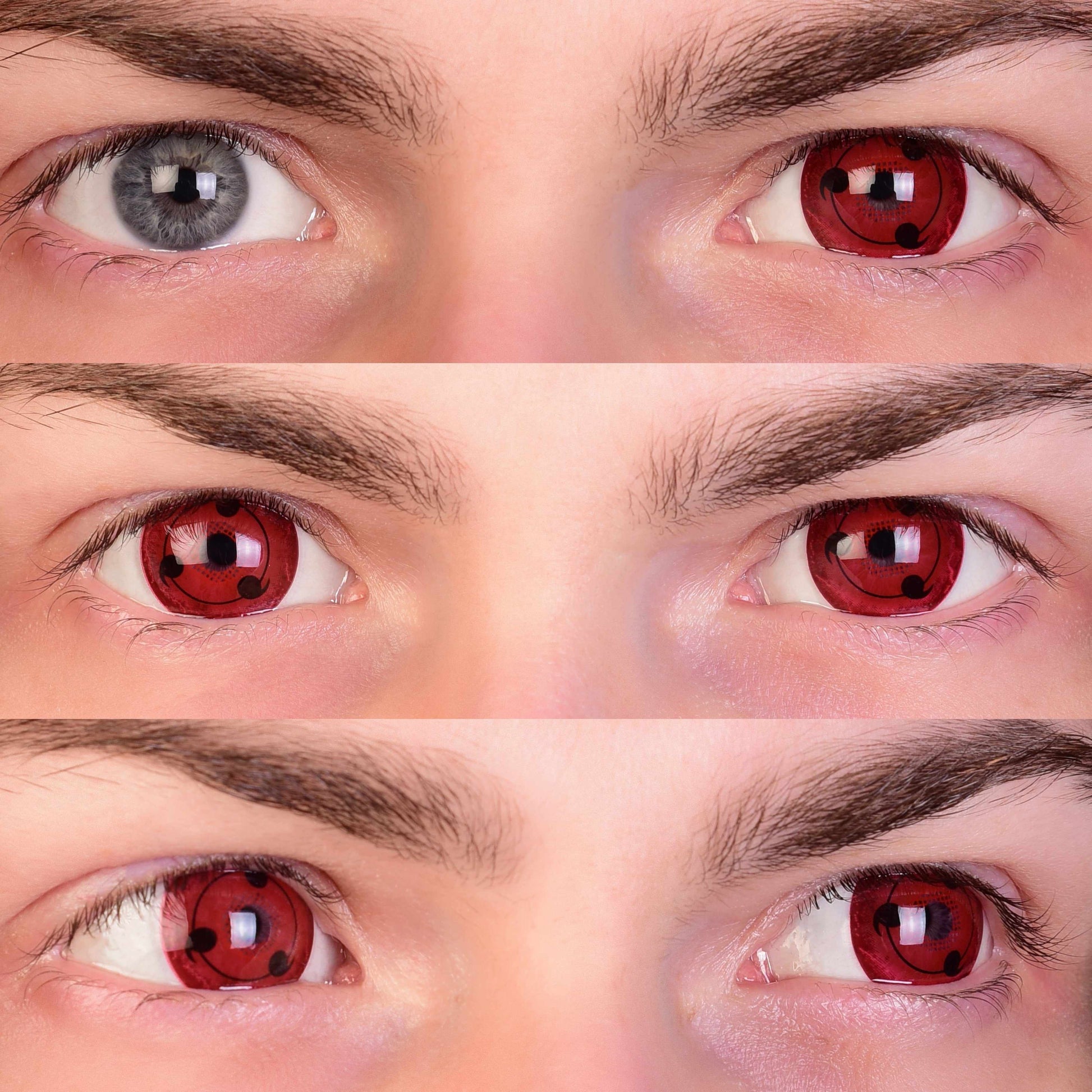 Sharingan Contact Lenses 3eyes Mockup