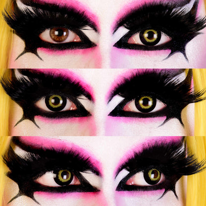 PRIMAL ®  Storm - Black & Yellow Colored Contact Lenses
