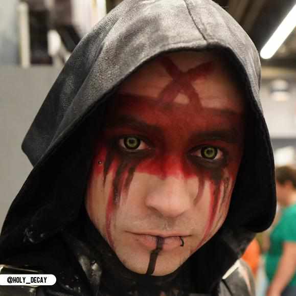 Storm Cloud Contact Lenses Makeup Model