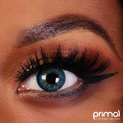 PRIMAL® Sunrise Turquoise - Green Colored Contact Lenses