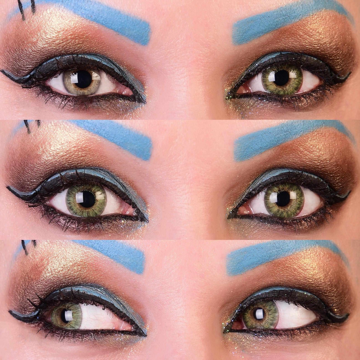 Sunset Turquoise Natural Contacts Makeup 3eyes