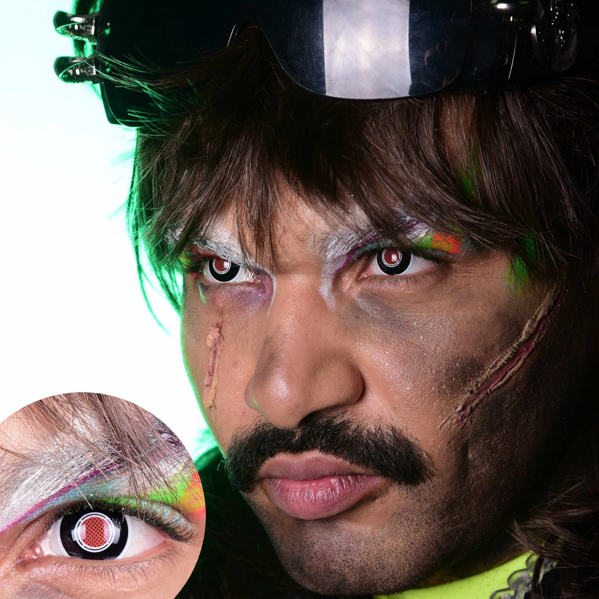 Terminator II Contact Lenses Model Portrait