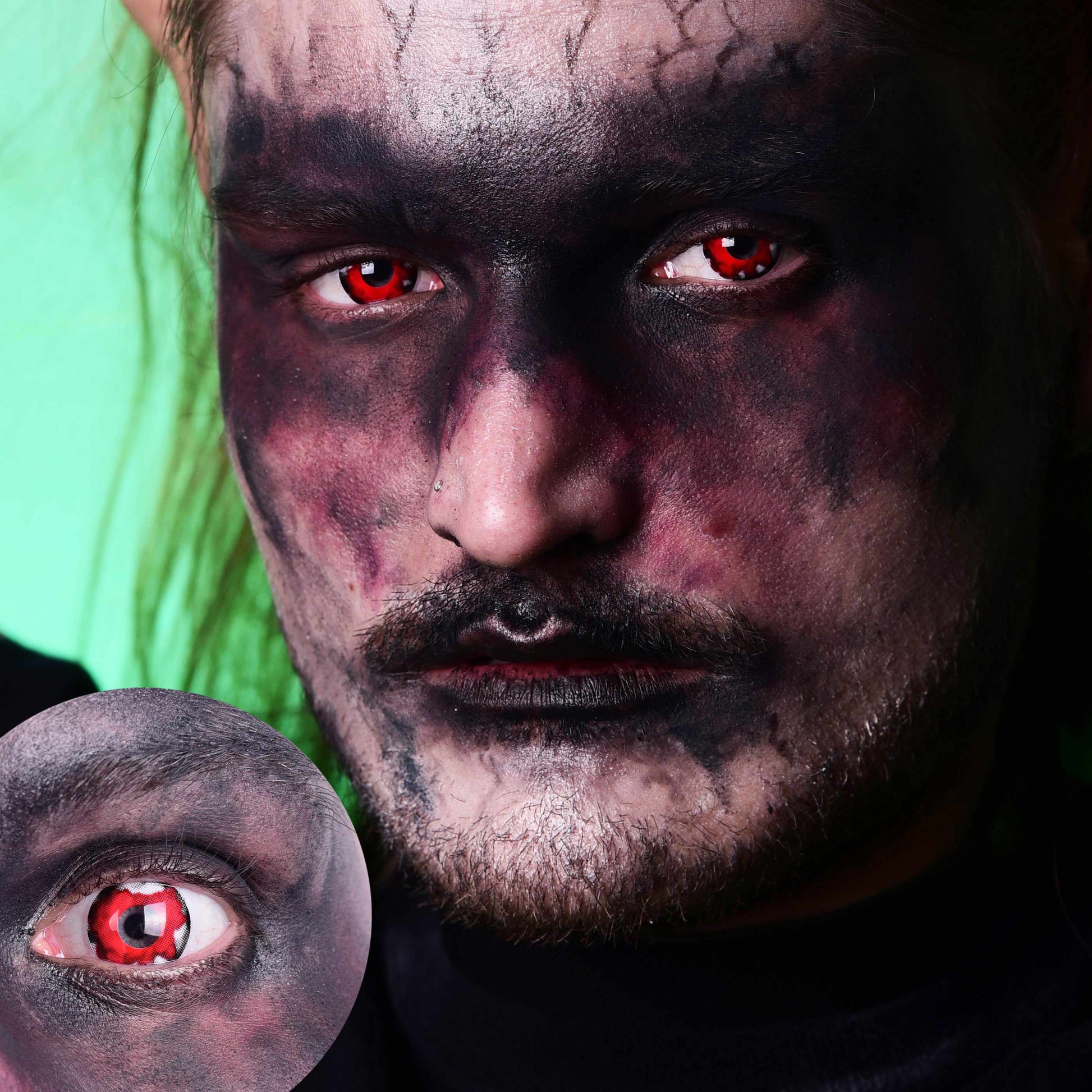 Walking Dead Red Contacts Model Portrait