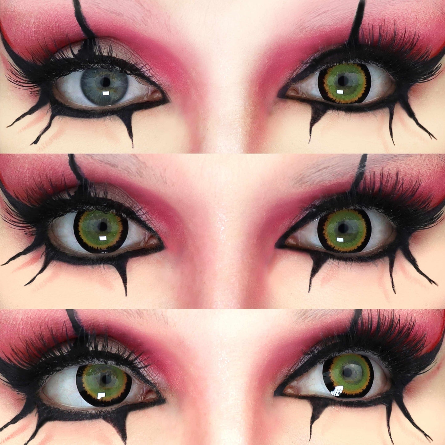 Orange Colored contact lenses, Halloween Cosplay, color contacts, krazy lens, fancy lens, circle lens.
