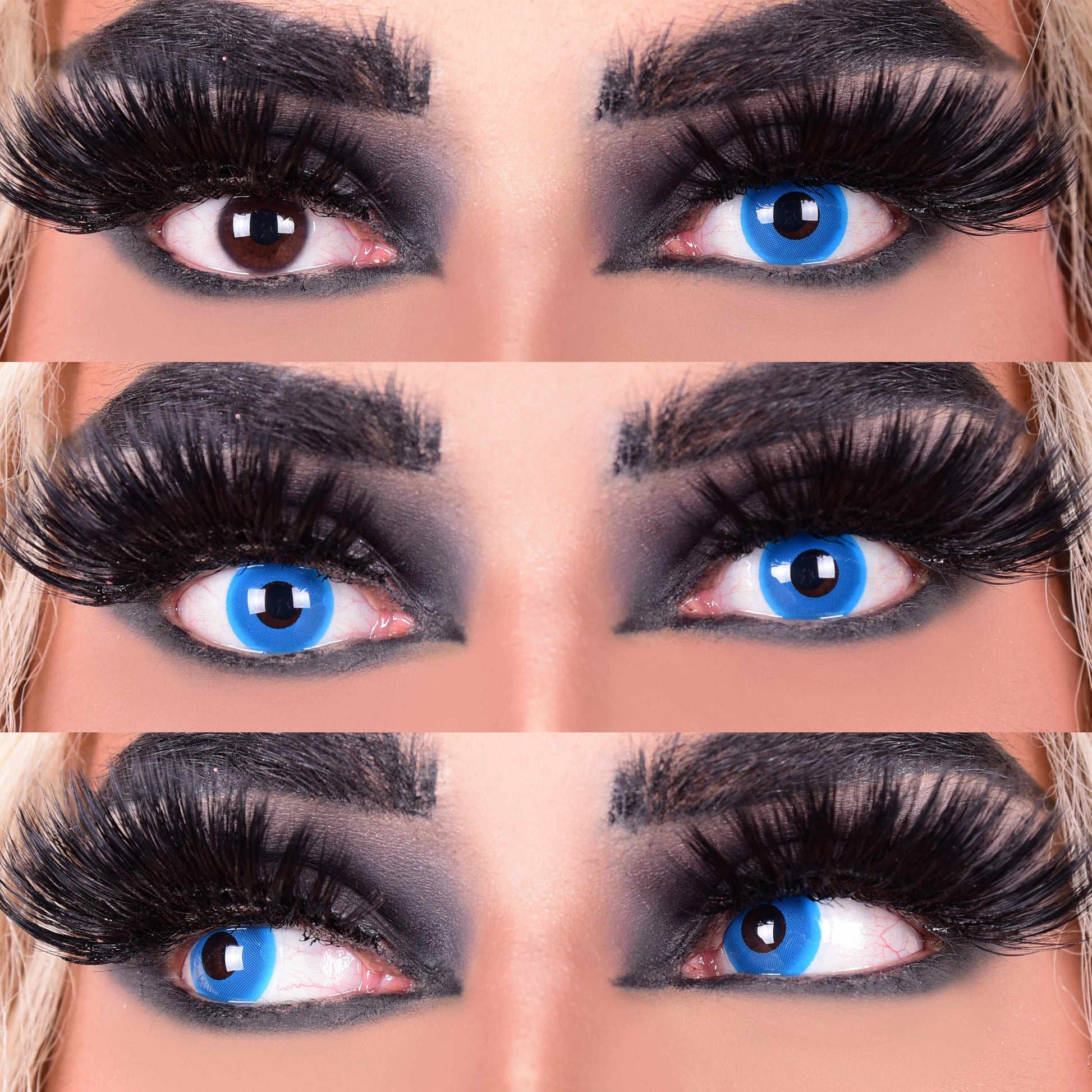 Alice in Wonderland Blue Contacts 3eyes Mockup