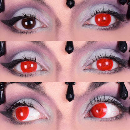 Red Blind Contact Lenses 3eyes Mockup