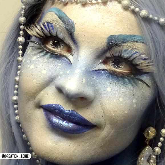 Berserker Black Contact Lens Makeup Model