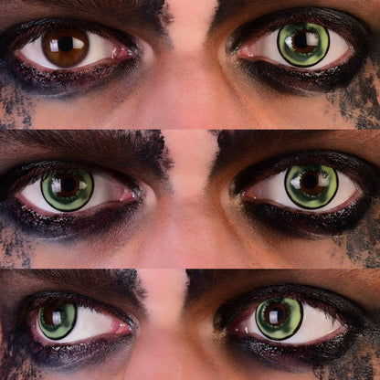 Green Lizard Contact Lenses 3eyes Mockup