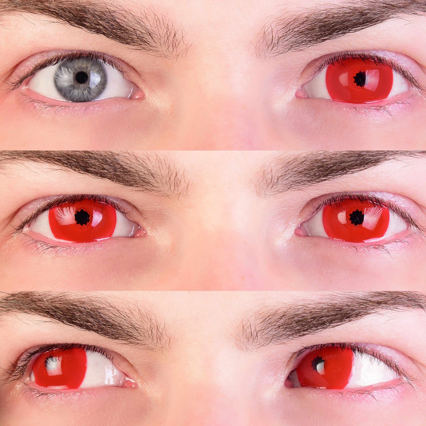 PRIMAL ® Red Mini Sclera - Red Colored contact Lenses