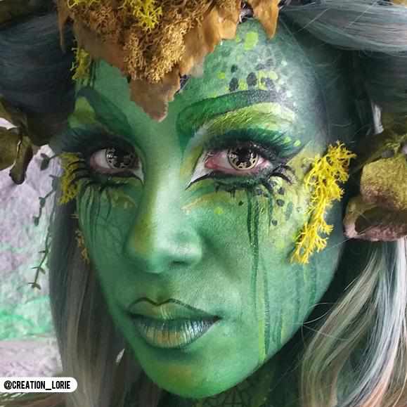 Steampunk Contact Lenses Makeup Model