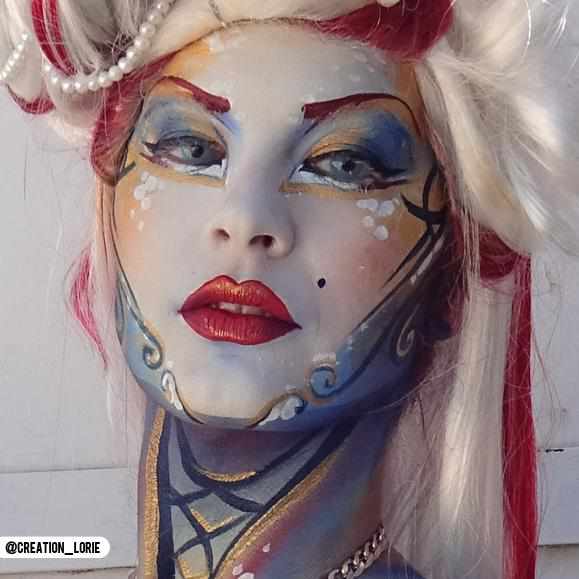 Underworld Vampire Blue Contacts Model Portrait