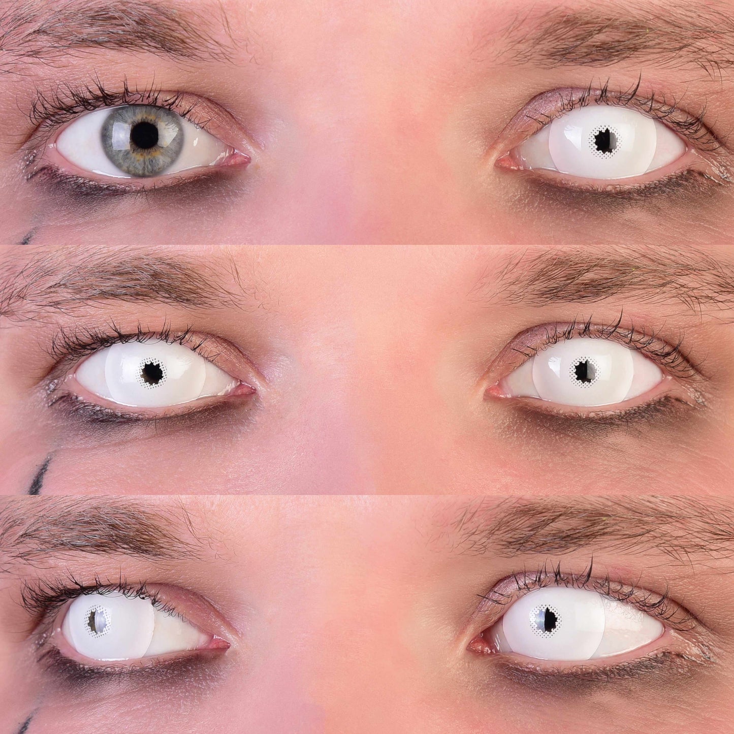 White Sclera Contact Lenses 3eyes Mockup