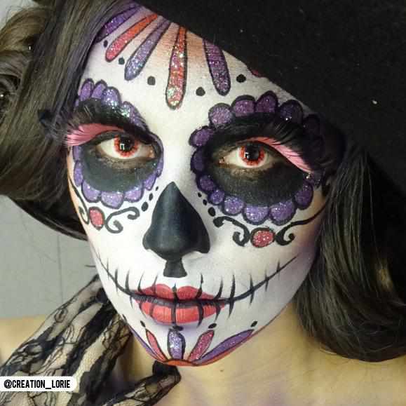 Wraith Contact Lenses Sugar Skull Portrait